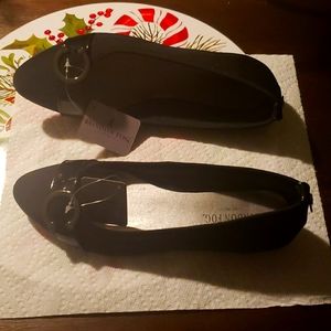 Black  Slip On Flat Shoes
